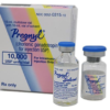 Pregnyl (chorionic gonadotropin) packaging for fertility treatment and hormone therapy, available to buy online.