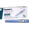 Ozempic (semaglutide) packaging for type 2 diabetes management and weight loss, available to buy online.